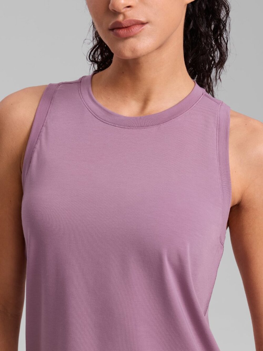 Quick Dry Racerback Hip Length Tank - Picture 3 of 5